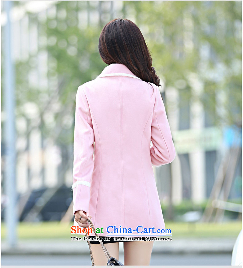 The Korea-U.S. customers  with new autumn 2015 Korean Sau San double-gross lapel female coat? long-sleeved sweater M015 BLUE XL Photo, prices, brand platters! The elections are supplied in the national character of distribution, so action, buy now enjoy more preferential! As soon as possible.