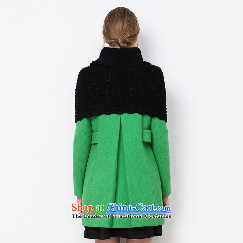2015 winter clothing new pure colors in Europe and the long hairs? a jacket coat grants female green 160/84A/M, S440722D11 three color , , , shopping on the Internet