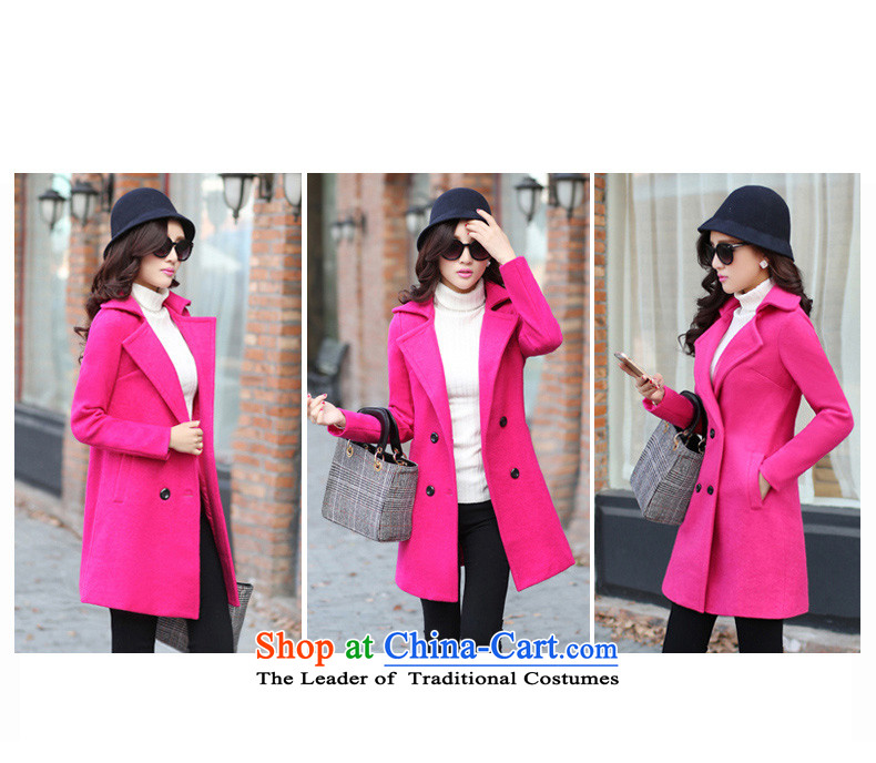The  2015 autumn and winter love the new Korean long in Sau San a wool coat female jacket light green M picture, prices, brand platters! The elections are supplied in the national character of distribution, so action, buy now enjoy more preferential! As soon as possible.
