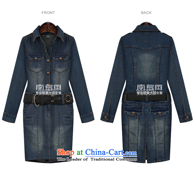 The South Island of New Europe and the 2015 wind larger female thick mm autumn graphics thin cowboy coin long-sleeved dresses female large blue code XL Photo, prices, brand platters! The elections are supplied in the national character of distribution, so action, buy now enjoy more preferential! As soon as possible.