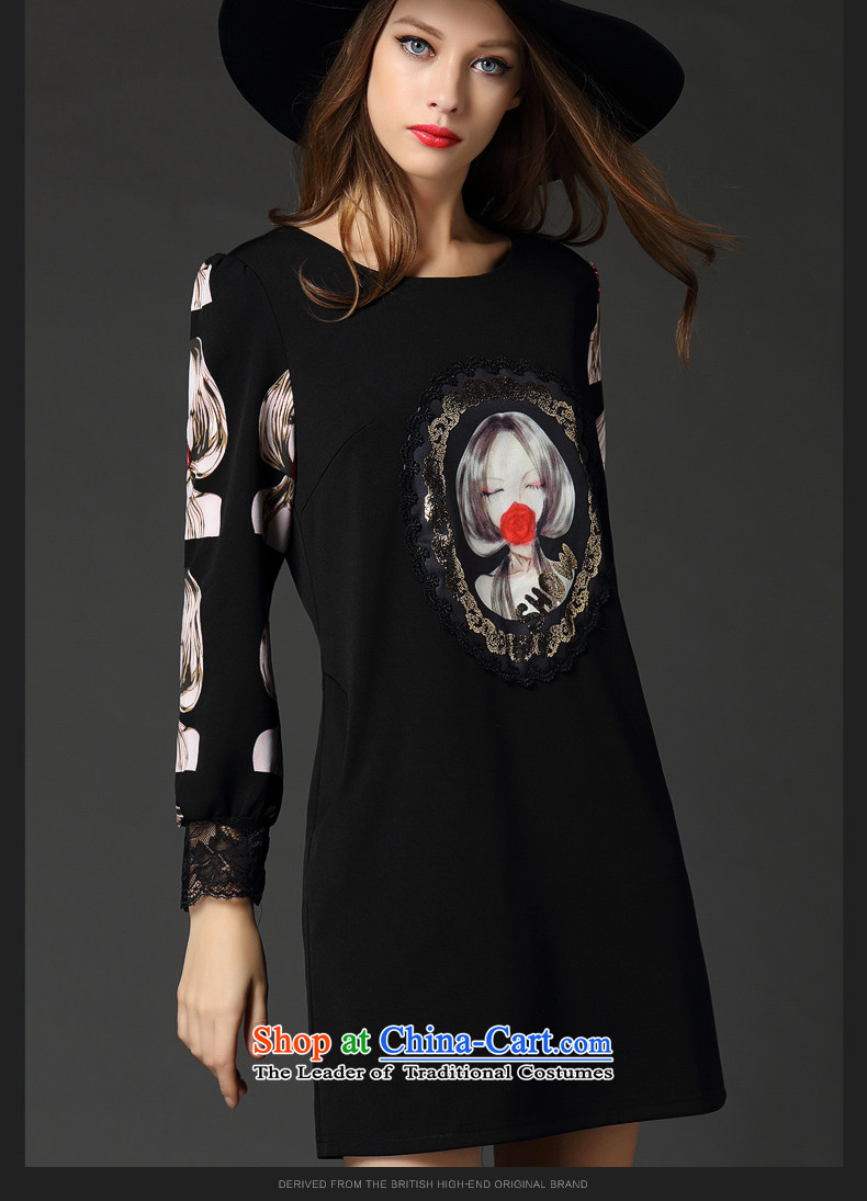 The Director of the women's code 2015 Autumn New) thick mm sweet stamp lace stitching long-sleeved dresses 2535 Black Large 3XL code around 922.747 160 pictures, prices, brand platters! The elections are supplied in the national character of distribution, so action, buy now enjoy more preferential! As soon as possible.