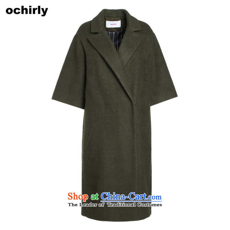 When the Euro 2015 Power ochirly new female autumn replacing plaque than the long fleece overcoats 1153343500? Army Green 520 (Europe, XS(155/80A), ochirly) , , , shopping on the Internet
