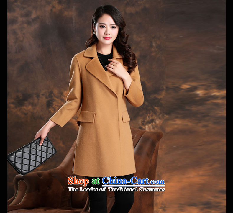 Accommodation in the autumn of 2015, Daw Aung San Suu Kyi new two-sided woolen coat female plain manual cashmere overcoat jacket in gross? Long C150818 green L picture, prices, brand platters! The elections are supplied in the national character of distribution, so action, buy now enjoy more preferential! As soon as possible.