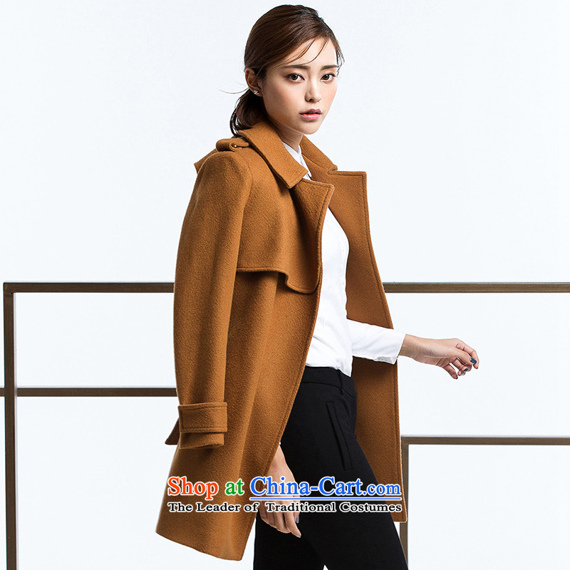 Dongju Aree gross girls jacket? Long a wool coat thick Sau San long-sleeved black single row detained vocational temperament suits for jacket W6026? coffee L/165, dongju ree shopping on the Internet has been pressed.