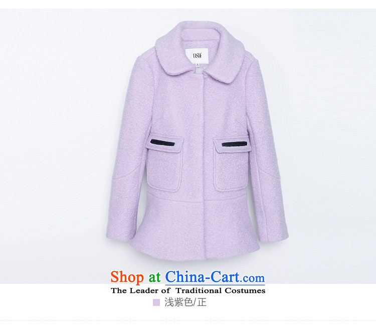 The OSA EURO 2015 Elizabeth winter new women's pack of detained and stylish cloth roll collar jacket S115D21008 gross? light purple M picture, prices, brand platters! The elections are supplied in the national character of distribution, so action, buy now enjoy more preferential! As soon as possible.