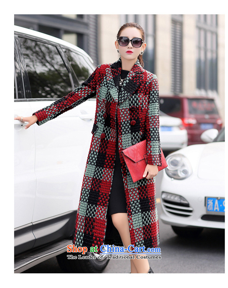 About the New 2015, hundreds of autumn and winter load temperament lapel long-sleeved Korean squares gross? Long Female coats thin wool a graphics jacket female green XXL picture, prices, brand platters! The elections are supplied in the national character of distribution, so action, buy now enjoy more preferential! As soon as possible.