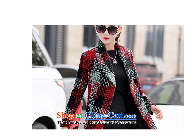 About the New 2015, hundreds of autumn and winter load temperament lapel long-sleeved Korean squares gross? Long Female coats thin wool a graphics jacket female green XXL picture, prices, brand platters! The elections are supplied in the national character of distribution, so action, buy now enjoy more preferential! As soon as possible.