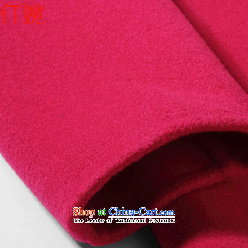 The suspension of the autumn and winter 2015 Yuen new Korean girl in Sau San cashmere overcoat long woolen coat duplex gross jacket coat? 5 086 female in the red , L Ding Yuen (wan) , , , ding shopping on the Internet
