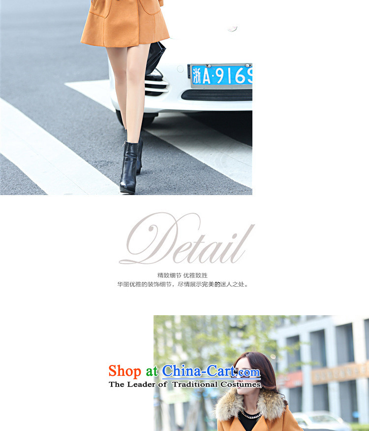 2015 Autumn wind Vera new Korean version of large roll collar double-wool really gross collar temperament Sau San Foutune of video a thin coat of gross? a winter and color jacket female M picture, prices, brand platters! The elections are supplied in the national character of distribution, so action, buy now enjoy more preferential! As soon as possible.