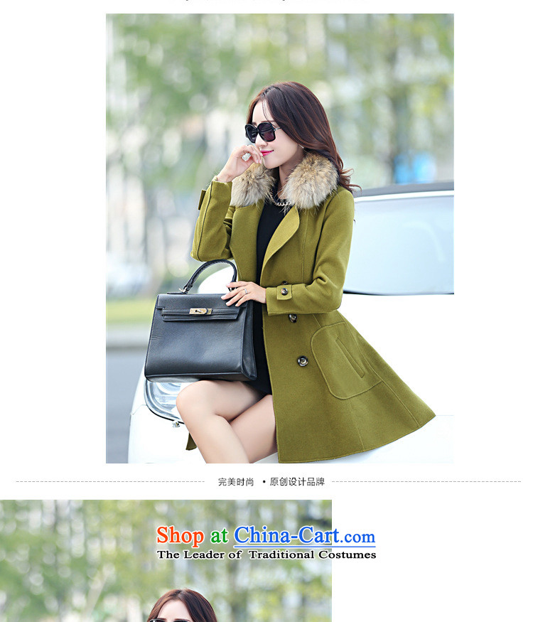 2015 Autumn wind Vera new Korean version of large roll collar double-wool really gross collar temperament Sau San Foutune of video a thin coat of gross? a winter and color jacket female M picture, prices, brand platters! The elections are supplied in the national character of distribution, so action, buy now enjoy more preferential! As soon as possible.