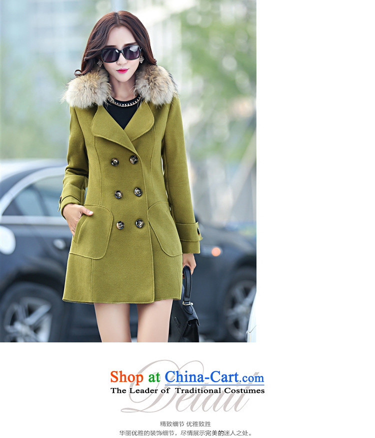 2015 Autumn wind Vera new Korean version of large roll collar double-wool really gross collar temperament Sau San Foutune of video a thin coat of gross? a winter and color jacket female M picture, prices, brand platters! The elections are supplied in the national character of distribution, so action, buy now enjoy more preferential! As soon as possible.