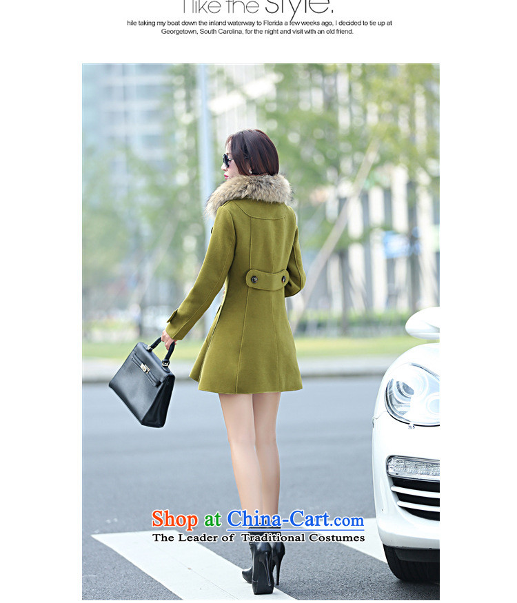 2015 Autumn wind Vera new Korean version of large roll collar double-wool really gross collar temperament Sau San Foutune of video a thin coat of gross? a winter and color jacket female M picture, prices, brand platters! The elections are supplied in the national character of distribution, so action, buy now enjoy more preferential! As soon as possible.