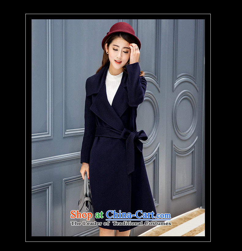 Mrs Yi No. 2-sided princess cashmere cloak of autumn and winter 2015 new Korean big reverse collar in Sau San long coats of large thickened? jacket coat female red S picture, prices, brand platters! The elections are supplied in the national character of distribution, so action, buy now enjoy more preferential! As soon as possible.