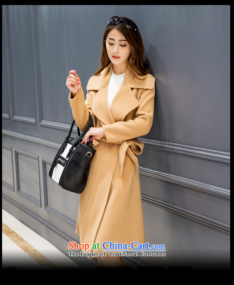Mrs Yi No. 2-sided princess cashmere cloak of autumn and winter 2015 new Korean big reverse collar in Sau San long coats of large thickened? jacket coat female red S picture, prices, brand platters! The elections are supplied in the national character of distribution, so action, buy now enjoy more preferential! As soon as possible.