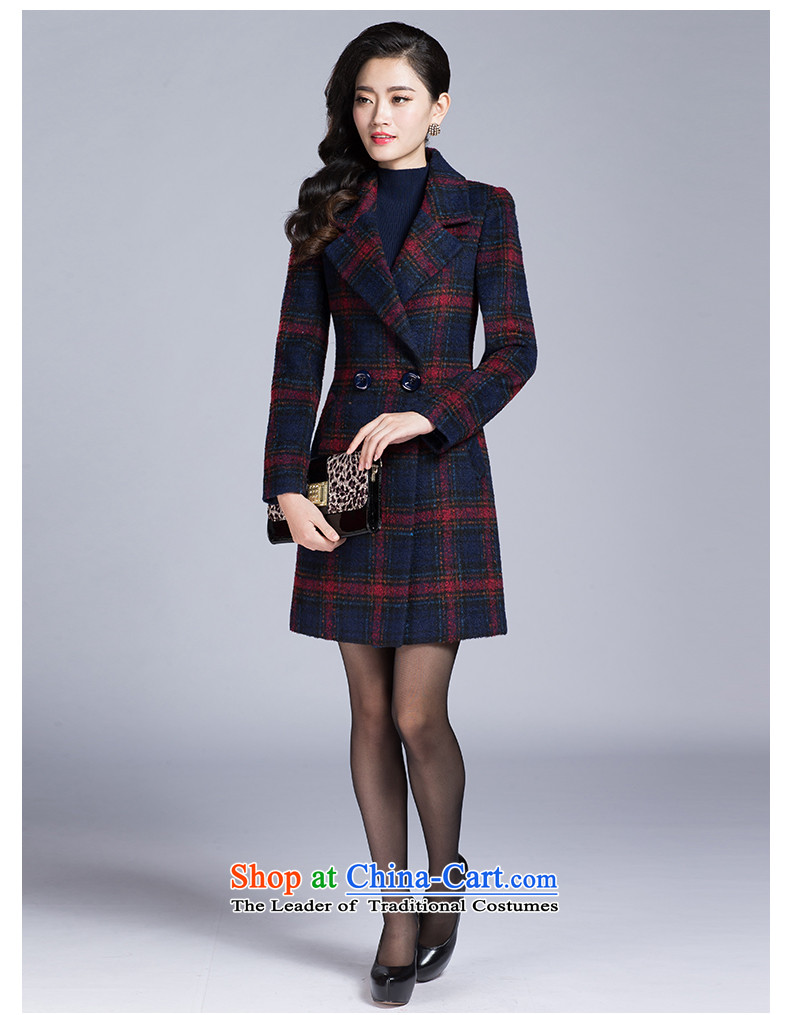 Tea Culture Qinyang Yu 2015 autumn and winter new gross? coats that long temperament grid long-sleeved jacket Green Grid gross? L picture, prices, brand platters! The elections are supplied in the national character of distribution, so action, buy now enjoy more preferential! As soon as possible.