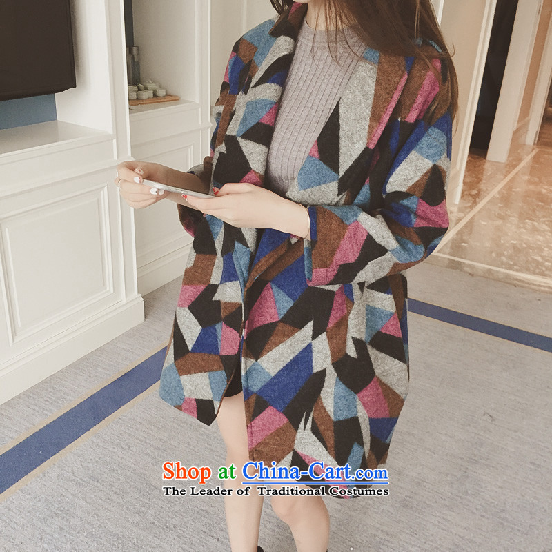 Yi with grass on women in new long winter)?? jacket coat female Hair Girl a wool coat Women's jacket for autumn and winter coats, april 1 sub-ni Sau San picture color S Yi with grass (yiyucao) , , , shopping on the Internet