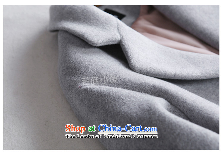 Yi with grass women on the new 2015 autumn and winter new coats female hair)?? jacket a wool coat female Women's jacket coat girl child coats MN31 Connie gray S picture, prices, brand platters! The elections are supplied in the national character of distribution, so action, buy now enjoy more preferential! As soon as possible.