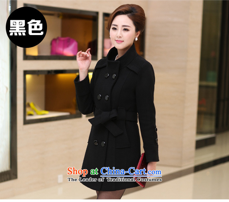 Mary Jane Winter 2015 poem new large high-end double-wool coat female jacket? 