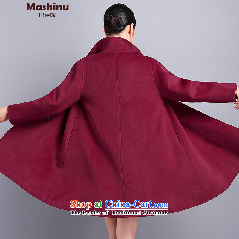 Mary Jane Winter 2015 poem new larger cloak-wool coat female jacket is double-high-end cashmere overcoat bourdeaux (-to large concept small code), Princess (MASHINU slave poetry) , , , shopping on the Internet