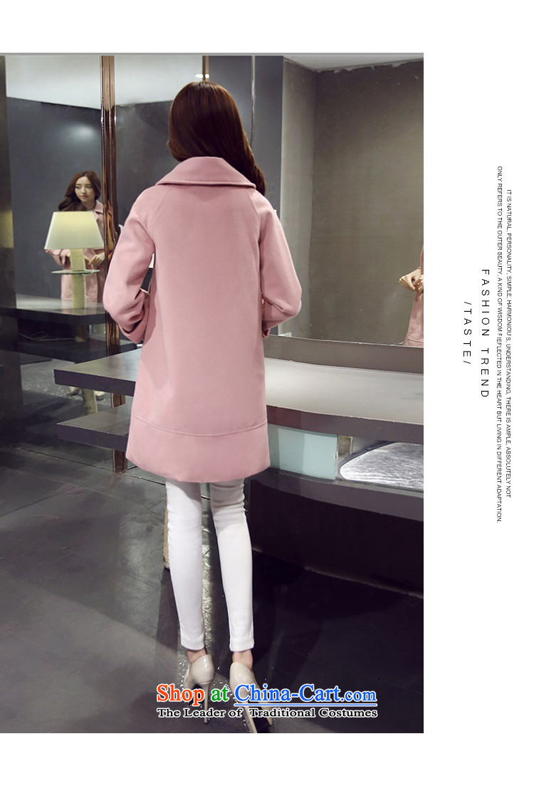 Song For princess of autumn and winter 2015 new women's Korea version 2-sided gross? long hair Ms. cloak? female and pink jacket L picture, prices, brand platters! The elections are supplied in the national character of distribution, so action, buy now enjoy more preferential! As soon as possible.