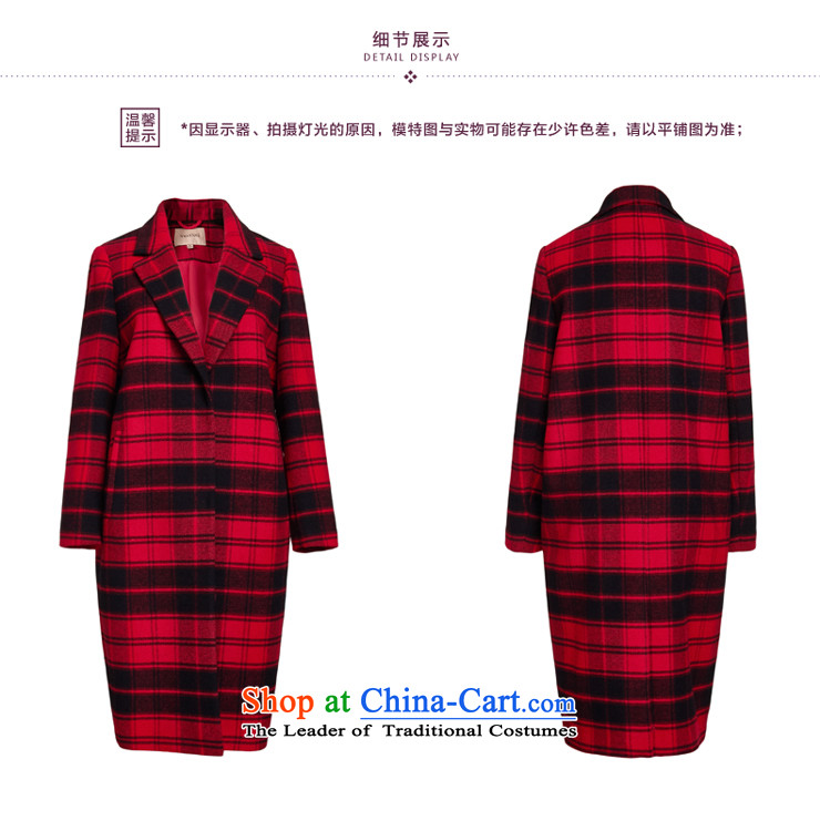 Hong Lai Ying 2015 winter clothing new Korean citizenry elegance. Long England latticed gross female red jacket? (11) S picture, prices, brand platters! The elections are supplied in the national character of distribution, so action, buy now enjoy more preferential! As soon as possible.