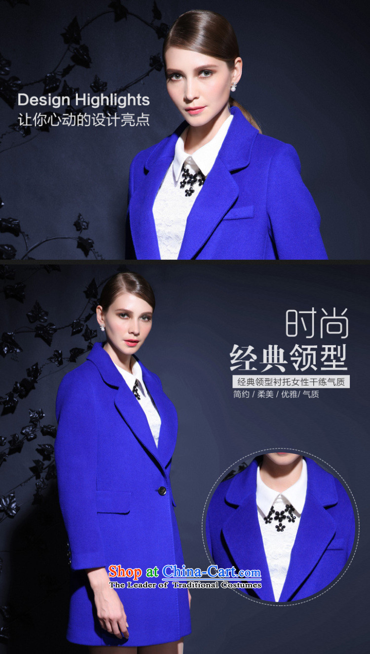 Yuen-core women 2015 winter clothing new stylish OL long-sleeved Sau San a grain of Gross deduction temperament jacket female?? coats Blue  M picture, prices, brand platters! The elections are supplied in the national character of distribution, so action, buy now enjoy more preferential! As soon as possible.