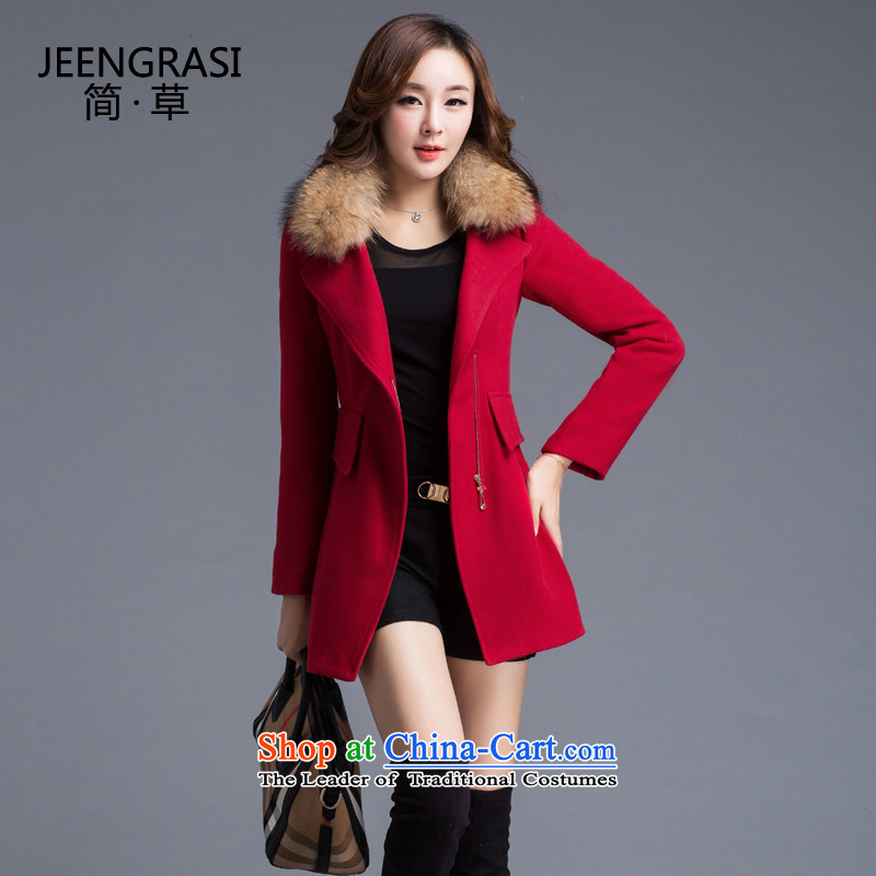 Pull the fuser 2015 won New gross girls jacket? Long Hoodie female suits for Sau San thick a wool coat tozo cyan plus lint-free M Jane grass (JEENGRASI) , , , shopping on the Internet