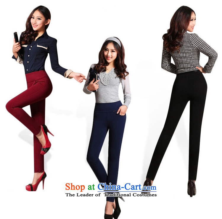 The officials of the fuseau larger ladies pants autumn and winter four face the pop-to-XL waist casual pants thick mm thick, forming the basis of the lint-free trousers and black velvet thick 5XL picture, prices, brand platters! The elections are supplied in the national character of distribution, so action, buy now enjoy more preferential! As soon as possible.