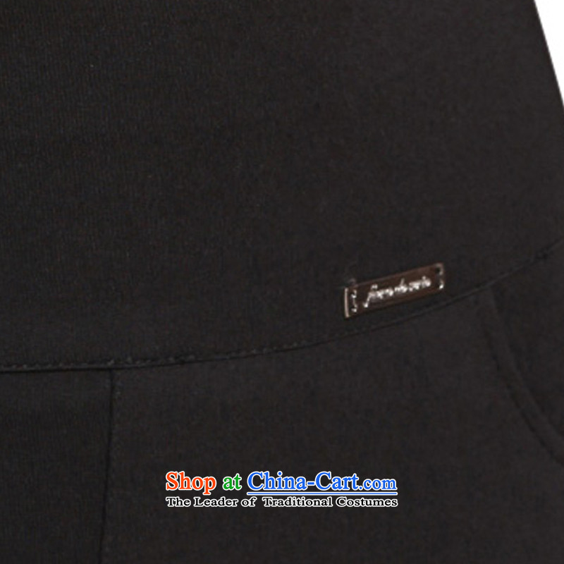 The officials of the fuseau larger ladies pants autumn and winter four face the pop-to-XL waist casual pants thick mm thick, forming the basis of the lint-free trousers and black velvet thick 5XL, Fuseau Mano turbid , , , shopping on the Internet