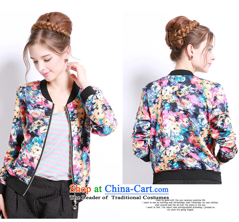 Luo Shani flower girl jackets expertise code mm Mount to increase fall 200 catties thick sister sweater small cardigan bis 13243 floral 6XL picture, prices, brand platters! The elections are supplied in the national character of distribution, so action, buy now enjoy more preferential! As soon as possible.