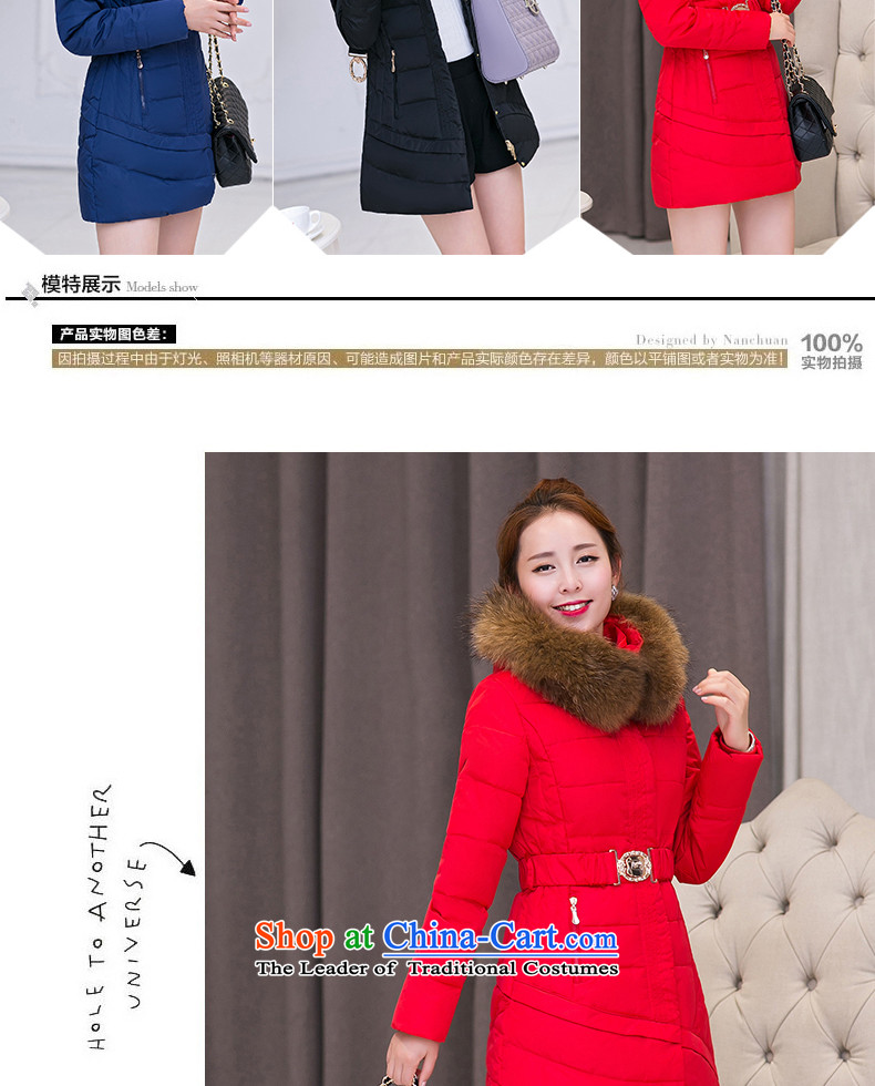 To droplets of pure 2015 autumn and winter new Korean version of leisure. long cap amount for large cotton coat women 1068 Black   L picture, prices, brand platters! The elections are supplied in the national character of distribution, so action, buy now enjoy more preferential! As soon as possible.