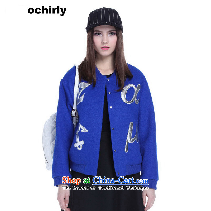 When the Euro 2015 Power ochirly new female autumn letter posted on the baseball gross 1153342970 jacket? blue L_170_92a_ 601