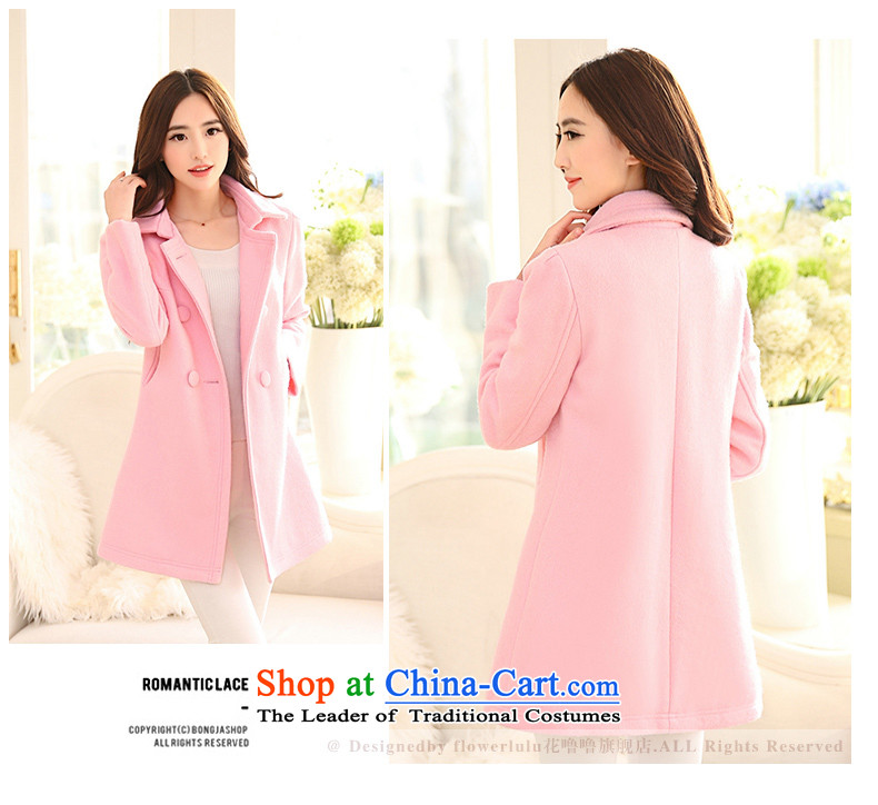 Hundreds of gross coats women bathing in the? 2015 autumn and winter new larger version in Korea Sau San long wool coat jacket women? 8832 pink M picture, prices, brand platters! The elections are supplied in the national character of distribution, so action, buy now enjoy more preferential! As soon as possible.