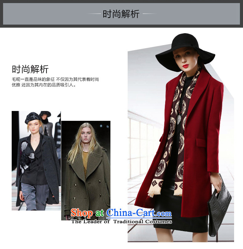 Xuan ina 2015 autumn and winter new gross female Korean jacket is stylish in Sau San long temperament pure color lapel gross flows of female JXYL8576 coat? Brown M picture, prices, brand platters! The elections are supplied in the national character of distribution, so action, buy now enjoy more preferential! As soon as possible.