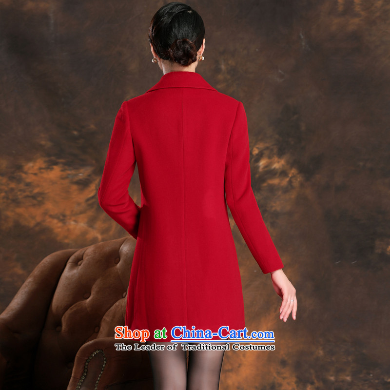 Daw Aung San Suu Kyi accommodation 2015 Fall/Winter Collections cashmere overcoat new female plain manual stylish wool velvet cloak over the medium to longer term? C150820 jacket, red , L, Daw Aung San Suu Kyi accommodation.... shopping on the Internet