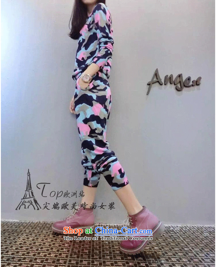 Xiang Jiang thick mm package autumn 2015 new to increase women's code thick sister camouflage sweater Harun pants and two piece 200 catties 5791 large green code 4XL recommendations 160-175 catty picture, prices, brand platters! The elections are supplied in the national character of distribution, so action, buy now enjoy more preferential! As soon as possible.