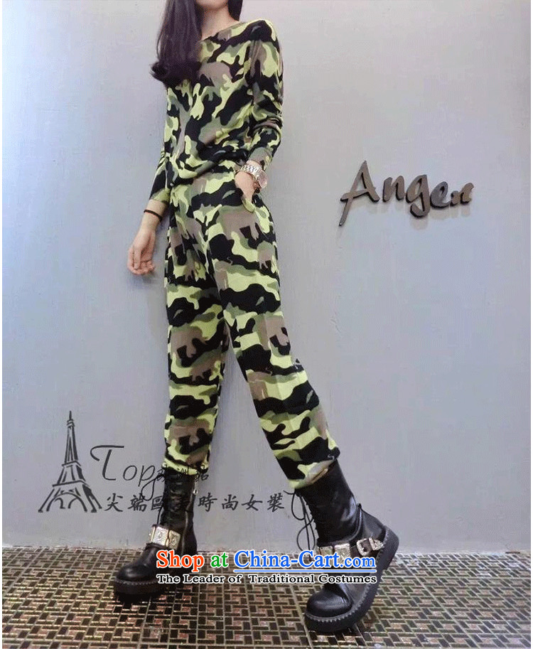 Xiang Jiang thick mm package autumn 2015 new to increase women's code thick sister camouflage sweater Harun pants and two piece 200 catties 5791 large green code 4XL recommendations 160-175 catty picture, prices, brand platters! The elections are supplied in the national character of distribution, so action, buy now enjoy more preferential! As soon as possible.