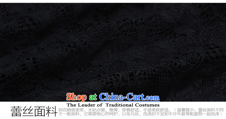 The former Yugoslavia Li Sau 2015 autumn large new mount female comfortable round-neck collar lei silk fabric wild forming the Netherlands Netherlands 0099 lace female black 3XL picture, prices, brand platters! The elections are supplied in the national character of distribution, so action, buy now enjoy more preferential! As soon as possible.