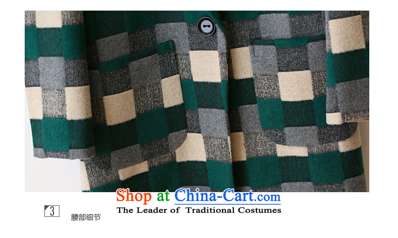 Xuan ina 2015 autumn and winter new products a wool coat girl in Sau San long Korean Sleek and versatile latticed gross flows of female JXYL8578 coat? green tartan M picture, prices, brand platters! The elections are supplied in the national character of distribution, so action, buy now enjoy more preferential! As soon as possible.