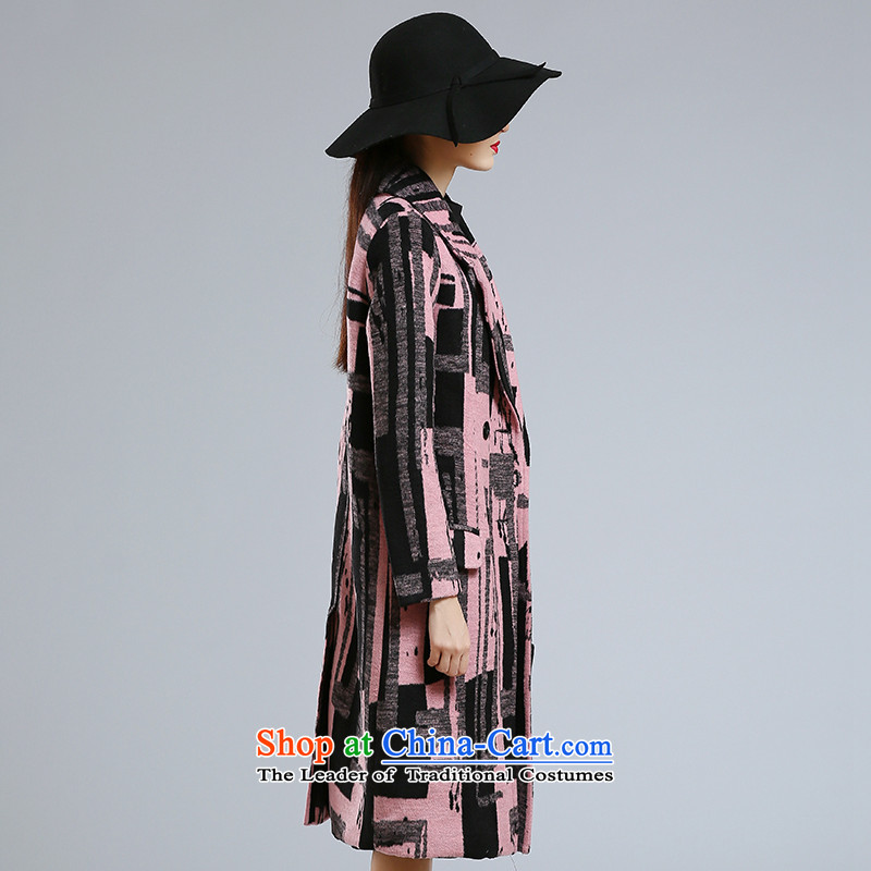 Xuan ina 2015 autumn and winter coats gross new female Korean?   in long double-personality gross flows of female jacket is pink XXL, Xuan ina , , , shopping on the Internet