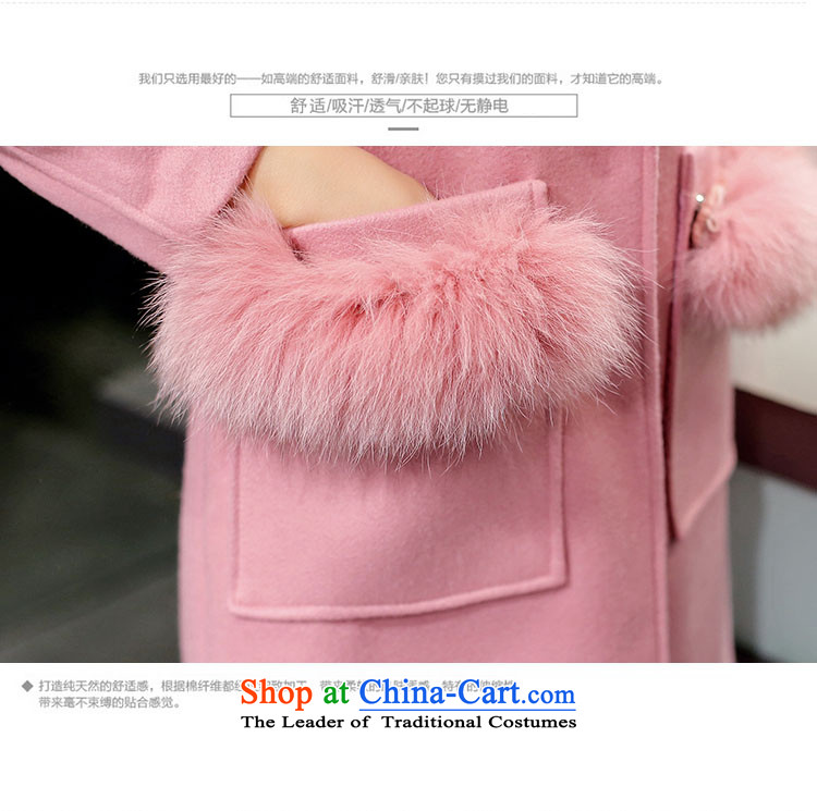 Morcar Connie snow 2015 autumn and winter female Korean version of the new liberal larger gross? With cap really campaign jacket sub gross? coats that long pink M picture, prices, brand platters! The elections are supplied in the national character of distribution, so action, buy now enjoy more preferential! As soon as possible.