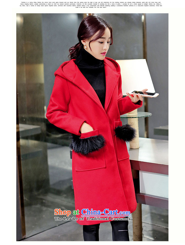 Morcar Connie snow 2015 autumn and winter female Korean version of the new liberal larger gross? With cap really campaign jacket sub gross? coats that long pink M picture, prices, brand platters! The elections are supplied in the national character of distribution, so action, buy now enjoy more preferential! As soon as possible.