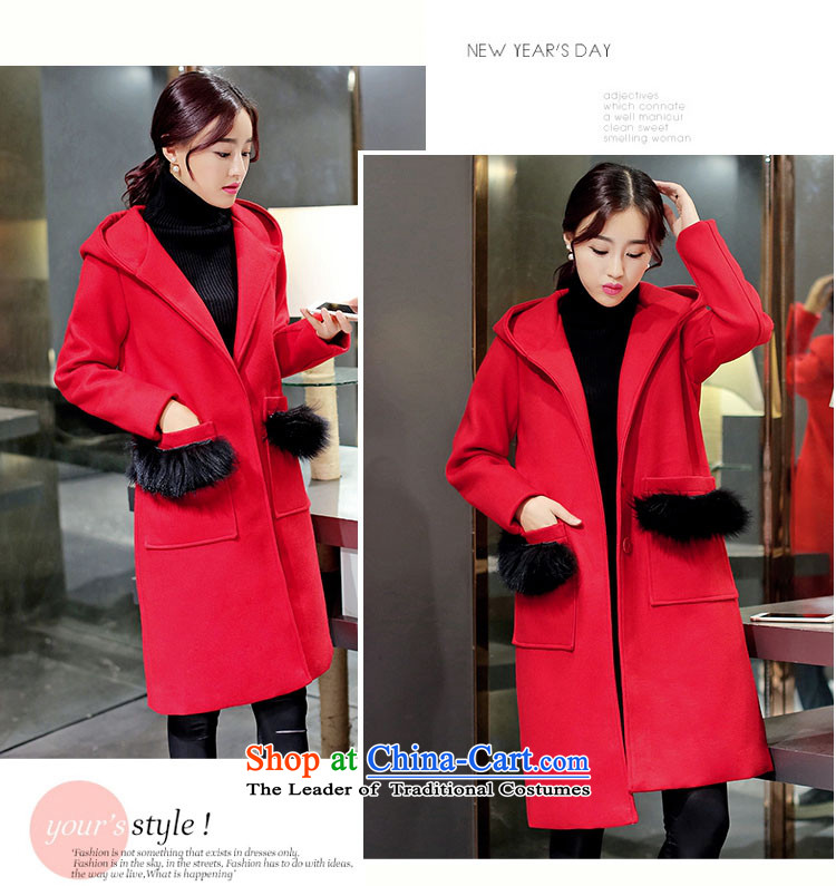 Morcar Connie snow 2015 autumn and winter female Korean version of the new liberal larger gross? With cap really campaign jacket sub gross? coats that long pink M picture, prices, brand platters! The elections are supplied in the national character of distribution, so action, buy now enjoy more preferential! As soon as possible.