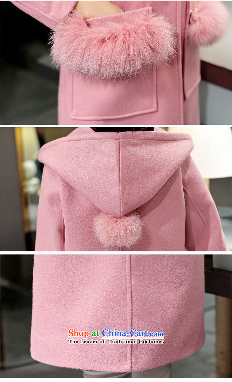 Morcar Connie snow 2015 autumn and winter female Korean version of the new liberal larger gross? With cap really campaign jacket sub gross? coats that long pink M picture, prices, brand platters! The elections are supplied in the national character of distribution, so action, buy now enjoy more preferential! As soon as possible.