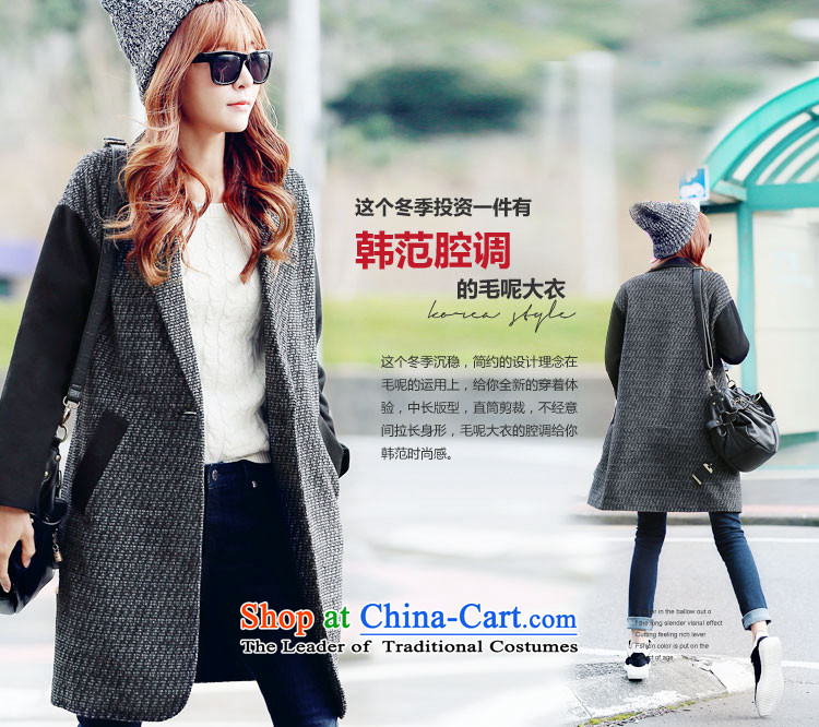 Korea has the Korean version of the Dag Hammarskjöld yi 2015 winter clothing new women stitching Straight thin hair? jacket graphics GD50562 black M picture, prices, brand platters! The elections are supplied in the national character of distribution, so action, buy now enjoy more preferential! As soon as possible.