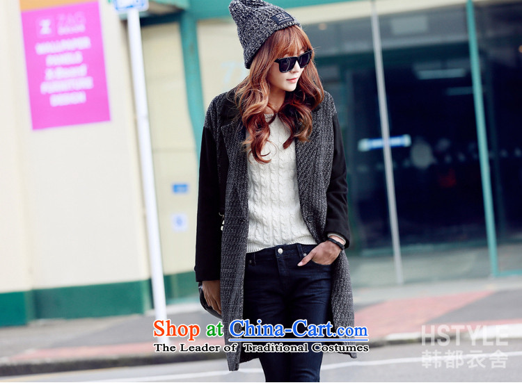 Korea has the Korean version of the Dag Hammarskjöld yi 2015 winter clothing new women stitching Straight thin hair? jacket graphics GD50562 black M picture, prices, brand platters! The elections are supplied in the national character of distribution, so action, buy now enjoy more preferential! As soon as possible.