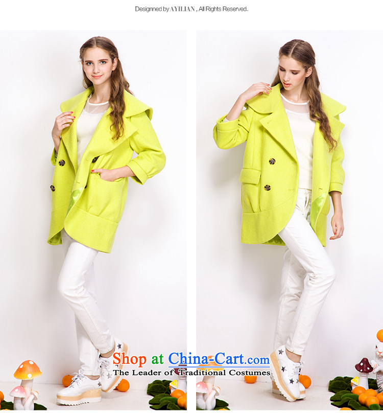 Aida 2015 Winter New Lin true colors, double-fashionable individual cocoon-wool coat jacket CA43397212? orange M picture, prices, brand platters! The elections are supplied in the national character of distribution, so action, buy now enjoy more preferential! As soon as possible.
