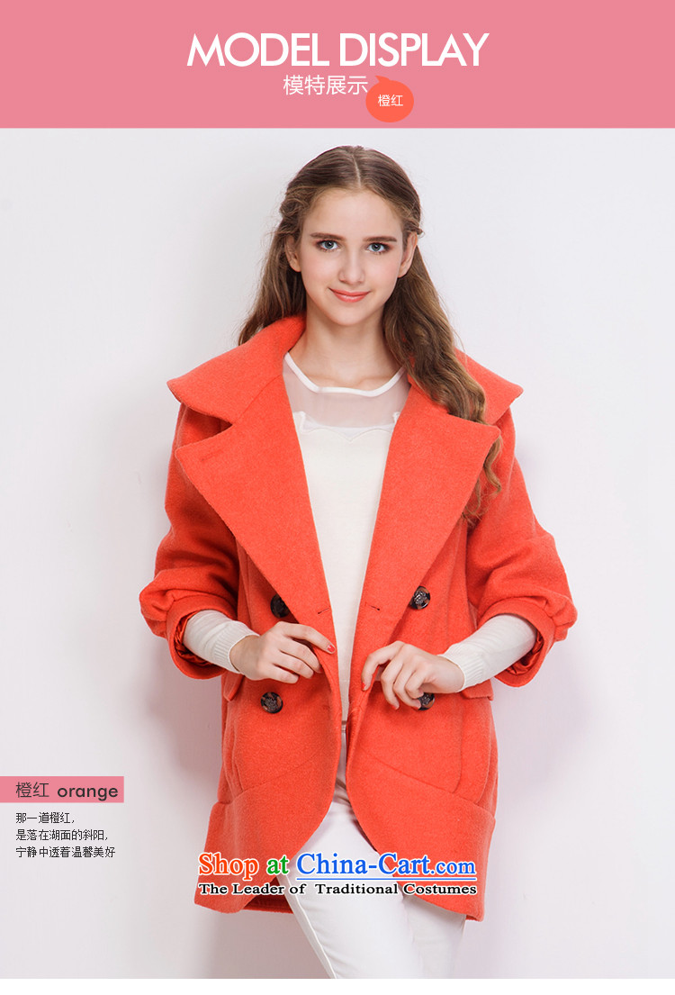 Aida 2015 Winter New Lin true colors, double-fashionable individual cocoon-wool coat jacket CA43397212? orange M picture, prices, brand platters! The elections are supplied in the national character of distribution, so action, buy now enjoy more preferential! As soon as possible.