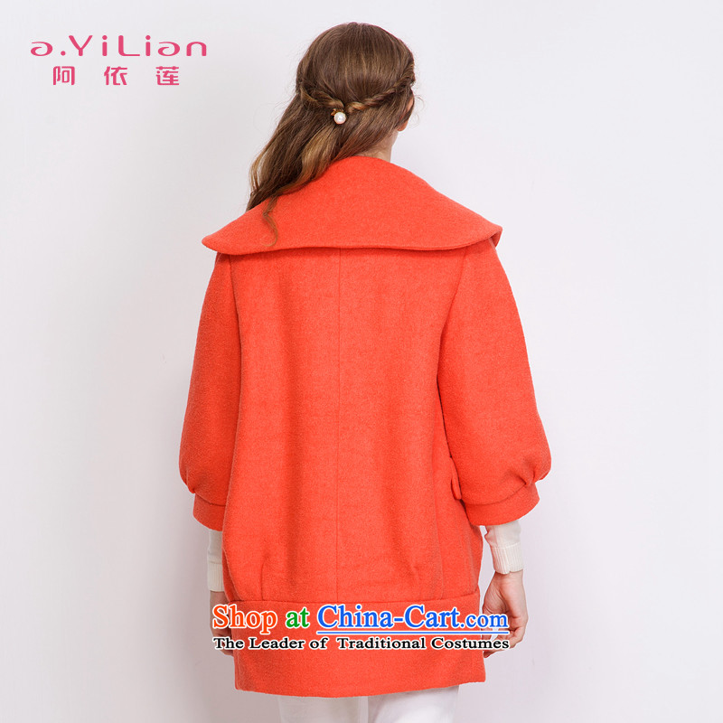 Aida 2015 Winter New Lin true colors, double-fashionable individual cocoon-wool coat jacket CA43397212? orange M Aida Lin (A.YILIAN) , , , shopping on the Internet