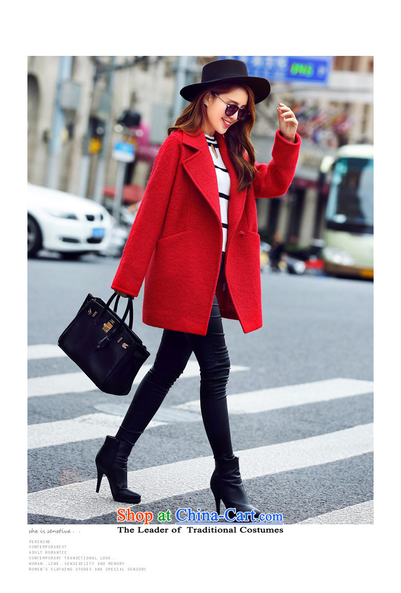 Park woke up to the autumn of 2015, the Korean version of the new liberal suits for long-sleeved temperament Winter Female hair red jacket? M picture, prices, brand platters! The elections are supplied in the national character of distribution, so action, buy now enjoy more preferential! As soon as possible.